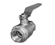 316二片式螺纹球阀
